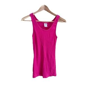 Vintage Joe Boxer Sleeveless Cotton Rib Tank Top T Shirt Pink Men’s S Wifebeater